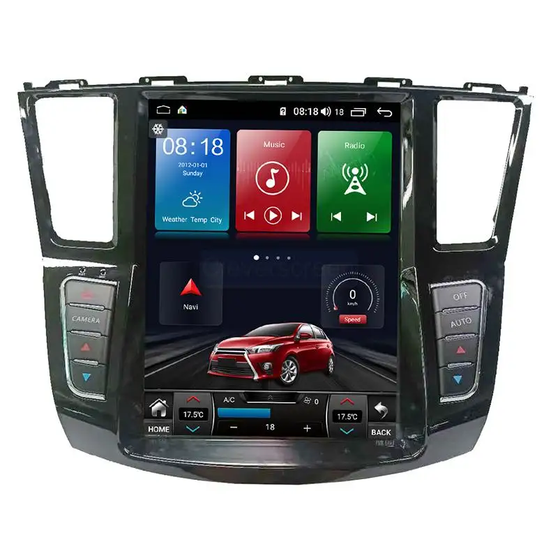 6 G + 128 G Android 10.0 Vertical 12.1 zoll touchscreen Car radio DVD GPS Navigation Multimedia video Player für Infiniti QX60