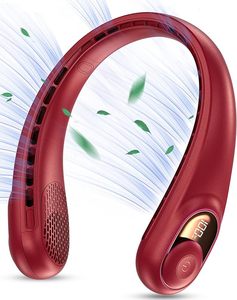 Ventilateur <span class=keywords><strong>de</strong></span> cou portable sans fil rechargeable vert <span class=keywords><strong>armée</strong></span> pour extérieur – Nouveauté en liquidation - Product Image 6