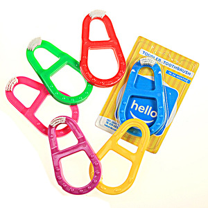 Child <b>Ring</b>-Shaped Soft Bristle Toothbrush 14.61g Safe Anti-Swallowing Home Use - Product Image 3