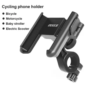 ODIER Electric Scooter Stand Mount Bracket For Push Lock Bicycle Cell Phone Support Car Motorcycle Stong E Bike Mobile Holder