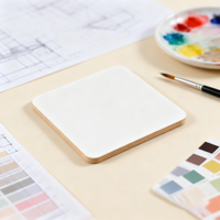 Sous-verres carrés en MDF personnalisés de haute qualité, dessinés à la main, avec impression par sublimation, réutilisables pour les cafés et les bars