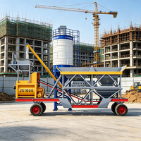 Planta Mezcladora de Concreto Móvil YHZS60 con Control por Computadora para Línea de Producción en Fábrica, para Construcción