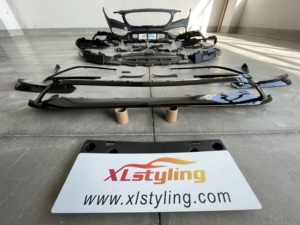 XLstyling accessori auto Body kit paraurti anteriore Upgrade per <span class=keywords><strong>Mercedes</strong></span> Benz <span class=keywords><strong>CLA</strong></span> classe <span class=keywords><strong>W117</strong></span> 16-18 conversione in stile CLA45 - Product Image 2