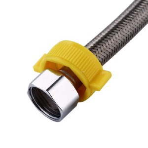 Manguera trenzada de acero inoxidable 304 de 1/2 pulgada, manguera de plomería duradera para inodoro, calentador de agua, uso a alta presión - Product Image 1