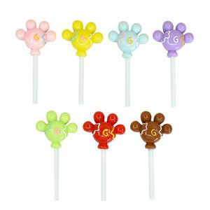 Sevimli lolipop şeker flatback reçine cabochon diy karalama defteri bebek evi için minyatür gıda telefon kılıfı firkete dekorasyon - Product Image 1