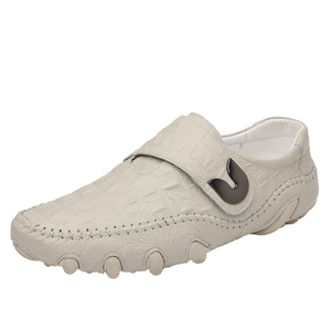 Men's Monk Strap Loafers <b>Driving</b> Shoes Penny Loafer Flats Genuine Leather Low-top Slip Comfort Soft Casual Business Spring Shoes - Product Image 1