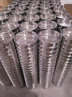 10. Tamis à farine en acier inoxydable de qualité alimentaire de 20, 30, 40 cm de diamètre, tamis d'essai standard, tamis à terre pour laboratoire