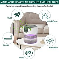 Humidificateur évaporatif à grain de bois avec aromathérapie pour la maison et l'hôtel