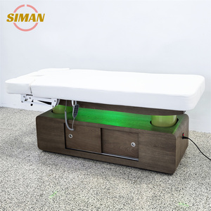 Table de <span class=keywords><strong>massage</strong></span> électrique portable réglable à <span class=keywords><strong>4</strong></span> moteurs Siman Cosmetics, lit de beauté avec lumière LED à sept couleurs pour <span class=keywords><strong>salon</strong></span> de beauté et <span class=keywords><strong>salon</strong></span> de coiffure - Product Image 3