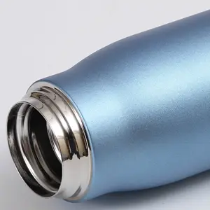 2024 Customised Logo Stainless Steel Insulated Sports Water Bottle Portable Vacuum Thermo Flask For Direct Drinking Bicycling