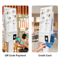 Kiosque de commande et de paiement en libre-service tactile 23 pouces, système double Android/Windows, totem de libre-service pour café, en stock