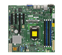 X11SSM-F Supermicro Server tunggal Motherboard E3-1200 V5V6 Slot tunggal LGA 1151 Intel ke-7/6th Gen C236 Chip Dual Gigabit