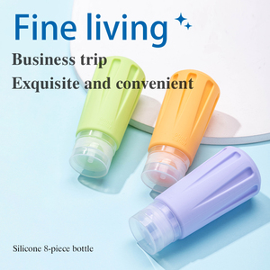 Bouteilles de voyage en silicone, contenants compressibles en silicone, tube de shampoing, bouteille cosmétique en silicone, tube - Product Image 6