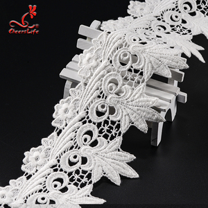 <span class=keywords><strong>sello</strong></span> de calidad Oeko-Texto 10Cm 100% algodón vestido de novia blanco 3D bordado de La Flor de encaje - Product Image 4