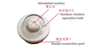 Simulateur de Capsulorhexis pour Cataracte Ophthalmique, Rotateur de Noyau Simulé pour la Chirurgie Oculaire Professionnelle, Entraînement CE/ISO