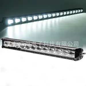 Barra de luz de led para caminhão, barra de luz de 32-52 polegadas e 120-300wrgb, controle por aplicativo móvel 5d, lente de barra de luz de led 4x4 off road buggy