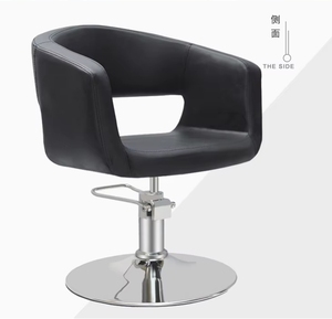 Sillón de Peluquería Metálico para Cortar y Teñir el Cabello, con Elevación, Simple, de Cuero, Puede Colocarse Boca Abajo - Product Image 6