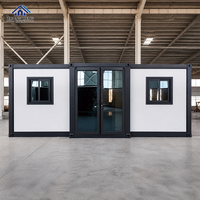 Maison préfabriquée modulaire à double aile, 1 à 4 chambres, avec aménagement intérieur fini, pour glamping, maison-conteneur de resort