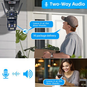กล้องวงจรปิด 3MP 4G แบบเลนส์คู่ กล้อง <span class=keywords><strong>IP</strong></span> ภายนอกอาคาร รองรับ Wifi ชาร์จด้วยแผงโซลาร์เซลล์ ไฟถนน LED แบตเตอรี่ 16000mAh พร้อมระบบแจ้งเตือนอัตโนมัติ 180W - Product Image 5