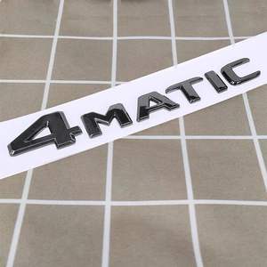 Nouveaux autocollants de logo de voiture 3D ABS chromés 4MATIC pour <span class=keywords><strong>Mercedes</strong></span> C63 C200L, emblèmes de <span class=keywords><strong>coffre</strong></span> arrière, nouveaux badges de <span class=keywords><strong>coffre</strong></span> arrière 3D ABS chromés - Product Image 5