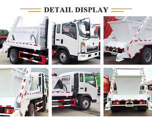 Camión de Basura HOWO 4X2 con Sistema Roll-Off, Blanco, Diésel, Transmisión Manual, Motor Euro 4, Componente Principal - Product Image 5