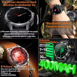 2025New Outdoor Professional <b>GPS</b> Trajectory Smart <b>Watch</b> 1.5"HD Screen Waterproof Bracelet BT Call Smartwatch Men for Android IO - Product Image 3