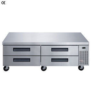 Frigorifero da Chef con <span class=keywords><strong>4</strong></span> <span class=keywords><strong>Cassetti</strong></span> in Acciaio Inox, Vendita Calda di Fabbrica, Frigo Sottobanco, Tavolo da Lavoro con Congelatore - Product Image 4