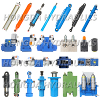 Actionneur de vérin hydraulique à double effet, haute pression, chromé dur, bidirectionnel, résistant aux hautes températures, diamètre extérieur 80 mm