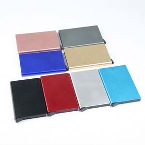 Portefeuille porte-cartes en aluminium avec logo personnalisé, blocage RFID, écologique, portable, cadeau promotionnel, cadeau d'entreprise - Product Image 4