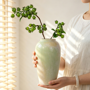 <span class=keywords><strong>Vaso</strong></span> da <span class=keywords><strong>Fiori</strong></span> in Porcellana Rustica Anticata, Decorazione <span class=keywords><strong>per</strong></span> la Casa, <span class=keywords><strong>Vaso</strong></span> da Terra in Ceramica Vintage Terracotta Retrò <span class=keywords><strong>Grande</strong></span> <span class=keywords><strong>per</strong></span> Arredamento Domestico - Product Image 3