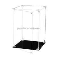 Usine directe acrylique usine personnalisée boîte d'affichage transparente assembler vitrine acrylique pour Collection, Lego, Figure, modèle, poupée