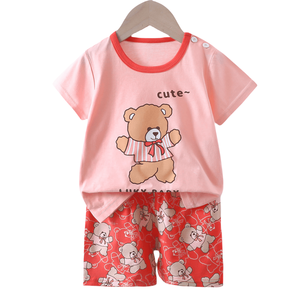 ชุดนอนผ้าฝ้าย100% สำหรับเด็กลายการ์ตูน046สำหรับ3-8ปี - Product Image 3