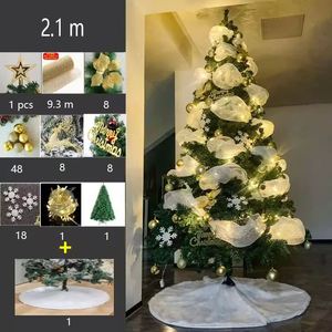 Árbol de Navidad Artificial con Luces Preinstaladas, Decoración de Malla de PVC para Centros Comerciales, Jardines, Fiestas y Restaurantes - Product Image 3