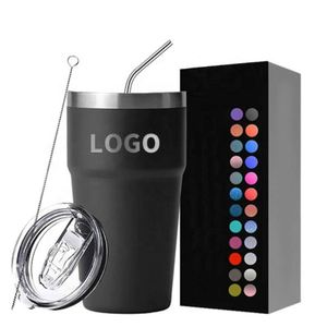Mug à café réutilisable à double paroi personnalisé en acier inoxydable, gobelets isothermes adaptés au porte-gobelets de voiture - Product Image 1