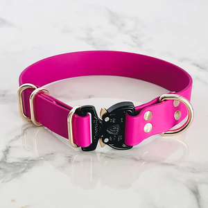 Collier de dressage de chien en PVC de qualité supérieure couleur unie collier de chien en PVC robuste sangle étanche fournitures pour animaux de compagnie - Product Image 3