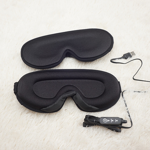 Mascarilla eléctrica para ojos con temperatura ajustable, tela de algodón supersuave, nutritiva, antihinchazón, máquina con correa elástica - Product Image 3