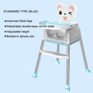 Chaise haute pour bébé, <span class=keywords><strong>rehausseur</strong></span> et chaise à plusieurs niveaux, 4 en 1, avec tapis de <span class=keywords><strong>repas</strong></span> à usages multiples et plateau sûr au lave-vaisselle - Product Image 2