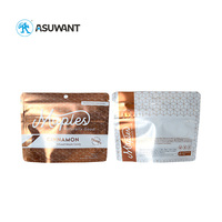 Sac d'emballage alimentaire avec impression numérique de logo personnalisé Pochette debout à fermeture éclair en plastique feuille d'aluminium Sac en mylar 35g pour bonbons biscuits collation