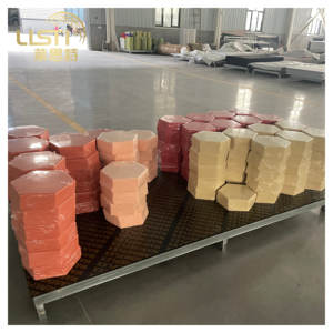 แผงอะคูสติกสีชมพูเทาหกเหลี่ยม-12แพ็คออกแบบ DIY ไอเดียสำหรับสตูดิโอตกแต่งสำนักงานตัด<span class=keywords><strong>เสียง</strong></span>รบกวน - Product Image 5