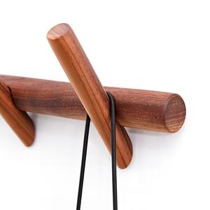 Heavy Duty Parete Hat Rack 5 Ganci Ganci Appendiabiti <span class=keywords><strong>In</strong></span> <span class=keywords><strong>Legno</strong></span> - Product Image 3