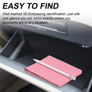 Accesorios para <span class=keywords><strong>Coche</strong></span>, Organizador para Guantera, Estuche para Cartera de Mujer, para Tarjetas, Licencia de Conducir, Registro del <span class=keywords><strong>Coche</strong></span> y <span class=keywords><strong>Seguro</strong></span> - Product Image 6