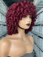 Perruques de cheveux humains brésiliens Mayqueen Vendor Transparent12A HD avec bandeau, coupe pixie courte de 8 pouces, ondulations profondes, entièrement en dentelle frontale Ye Xin