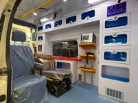 Nouvelle ambulance d'urgence ICU à toit haut JMC, moteur diesel, transmission automatique, EURO 5, véhicule de sauvetage médical, longueur 3-8m