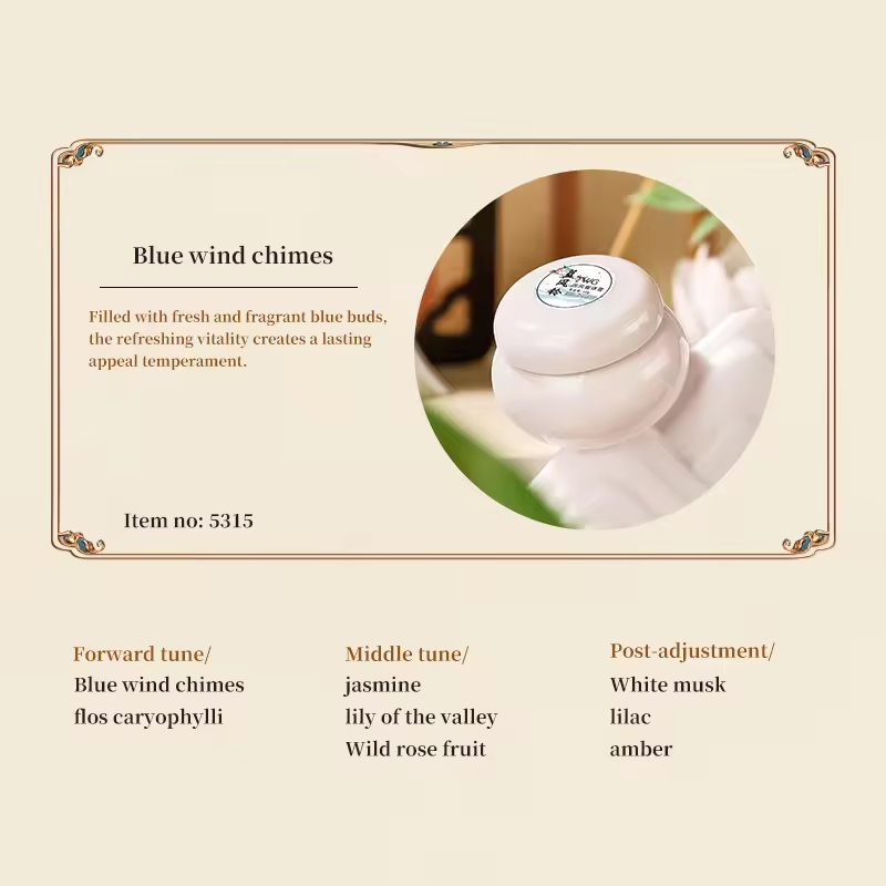 Carillons éoliens bleus