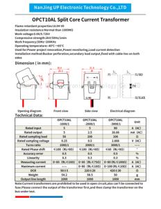 Njxse opct10atl chia lõi hiện tại biến áp 1000/1 2000/1 3000/1 hiện tại biến áp nhà máy 5A 10A 20A 30A 50A 60A <span class=keywords><strong>80A</strong></span> CT - Product Image 3