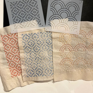 Plantilla <span class=keywords><strong>de</strong></span> Patrón Geométrico Sashiko <span class=keywords><strong>de</strong></span> 4.7 Pulgadas para Dibujar Líneas, Plantillas <span class=keywords><strong>de</strong></span> Acolchado para Coser, Acolchado a Mano y Bordado - Product Image 4