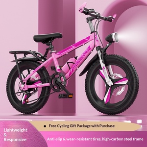 Vélo de montagne pour enfants, garçons et filles, cadre en acier à haute teneur en carbone, absorption des chocs, frein à disque, roue monobloc - Product Image 4