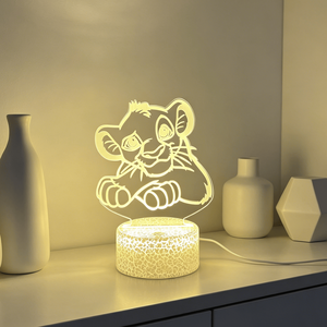 Hot Sale Warm <b>Light</b> Bedroom 3D Night <b>Light</b> 3D Cartoon Kids USB Bedside Lamp Table Lamp Christmas Gifts - Product Image 1