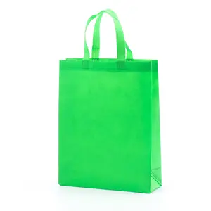 Wholesale Promotional Eco Friendly Portable Custom Logo Printed Plastic Tote Bag Non-Woven Shopping Bags