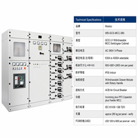 Armoire de commutation basse tension extractible Wanbo-526 GCS, armoire de commutation MCC AC 380V, prix OEM usine Chine